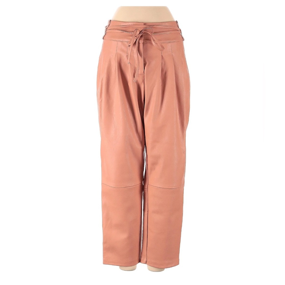 BlankNYC leather peach color pants